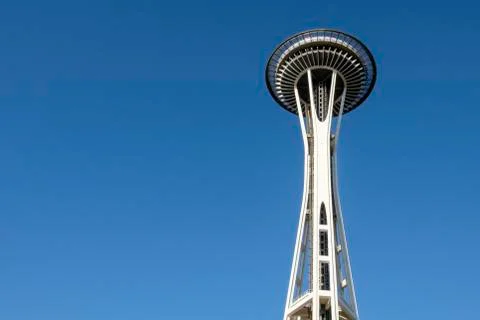 Close up of the Space Needle Stock Photos