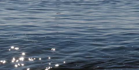 Close up of sparkling surface of sea with waves Foto stock