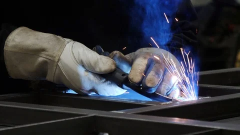 Close Up on Sparks Stock Footage 87125927