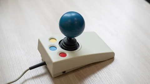 Close-up of a specialized computer mouse for people with cerebral palsy. Stock Photos