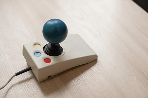 Close-up of a specialized computer mouse for people with cerebral palsy. Stock Photos