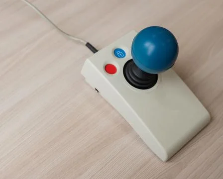 Close-up of a specialized computer mouse for people with cerebral palsy. Foto stock