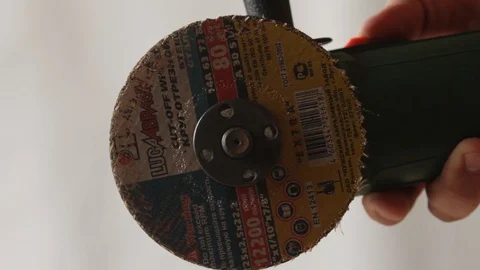 Close-up of the spinning disk Stock Footage 97643702