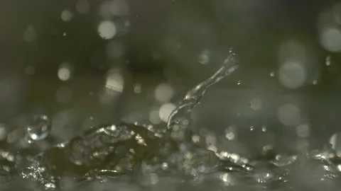 A close up of a splashing waters Stock Footage 267037322