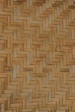 Close-up of a split bamboo weaving called amakan or sawali Stock Photos