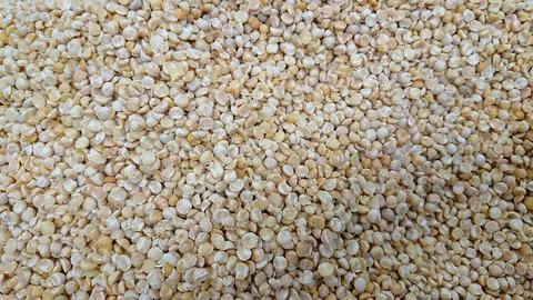 Close-up of split yellow peas Stock Photos