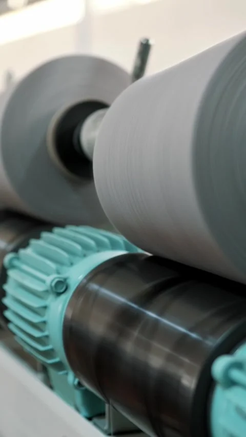 Close-up spools of yarn thread. Yarn making processes. Threads production. Stock Footage 316592265