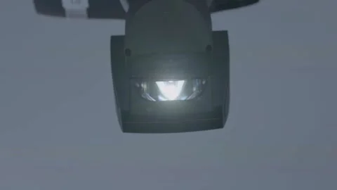 Close-Up of Spotlight Illuminating and Powering On in Neutral Indoor Space Stock Footage 334053232