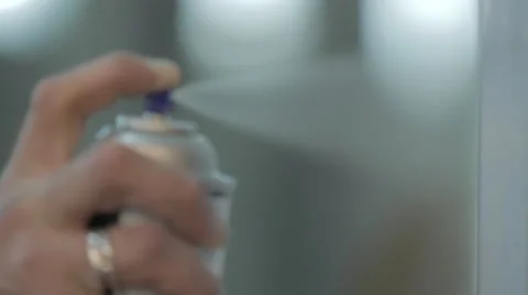 Close up spray painting Stock Footage 44290121