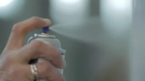 Close up spray painting Stock Footage 44290816