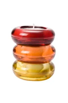 Close-up of a stack of candles Stock Photos