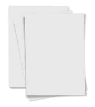 Close up  stack of papers on white background Stock Photos