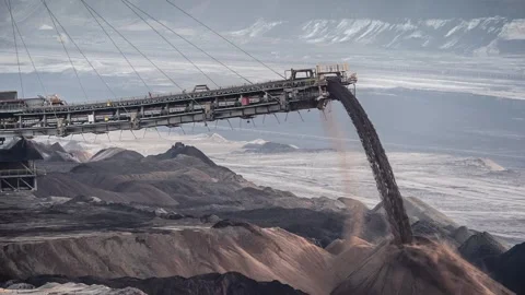 Close up of stacker Stock Footage 245436515