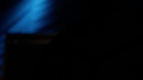 Close-up of a stage lighting device turning on Stock Footage 194439802