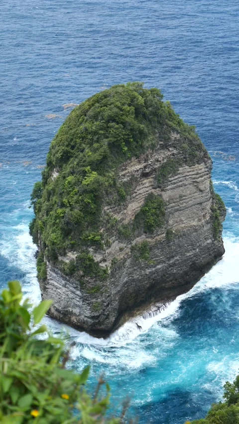 CLOSE UP OF STANDING ROCK TALL Stock Footage 221666483