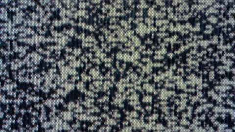 Close-up of static on a TV screen, no signal detected. Stock Footage 300311323