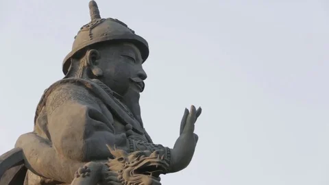 Close Up Statue against the sky Stock Footage 72551381