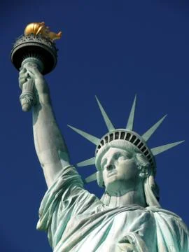 Close-up statue of liberty Stock Photos