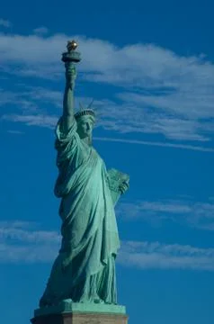 Close up statue of Liberty Foto stock