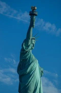 Close up statue of Liberty Foto stock