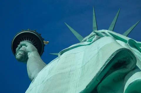 Close up statue of Liberty Foto stock