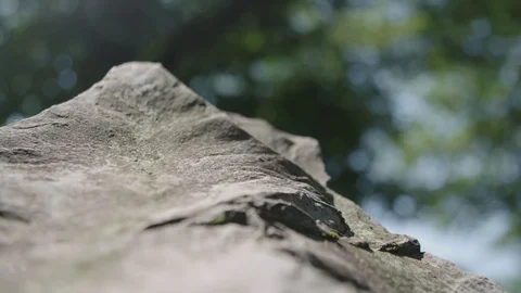 Close up of statue made of stone Stock Footage 89531473