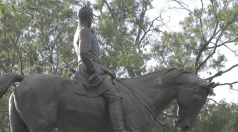 Close up Statue Man on Horse, D.C. Vídeos de archivo 51235159
