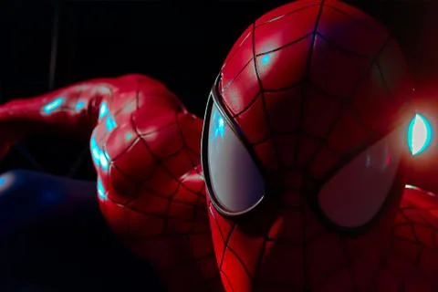 Close up Statue of Spider man Stock Photos