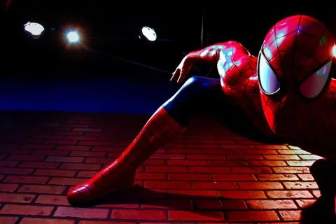 Close up Statue of Spider man Фото