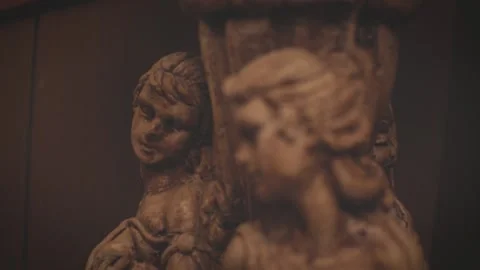 Close Up Statue of Women  Stock Footage 196724757