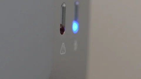 Close up on the status lights on a hard drive Stock Footage 88488226