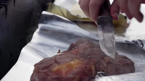 Close-up of steak with butter. Video stock 277108236