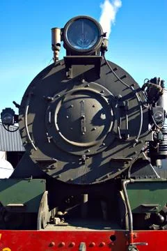 Close up of steam train Stock Photos