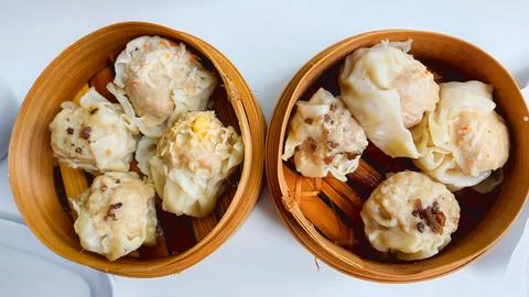 Close up of steamed dim sum with soft texture Stock Photos