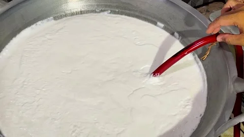 Close-Up of Steamed Grated Coconut Texture. Video stock 336891039