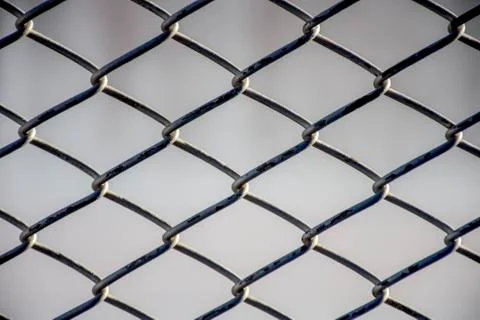 Close up Steel cage pattern background, Safety and Defense concept Stock-Fotos