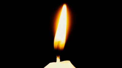 Close Up Stilized Candle Flame Stock-Footage 122579178