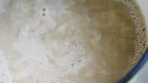 Close up Stirring hot chocolate Stock Footage 140268420