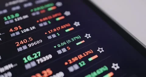 Close up stock app on smartphone Video stock 248658052