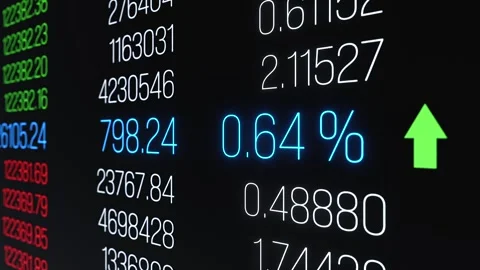Close-up stock market data, filled orders, bid and ask prices, trading volume Stock Footage 331860827