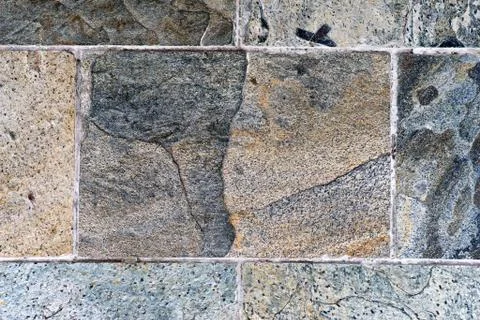Close up of stone brick or tile Stock Photos