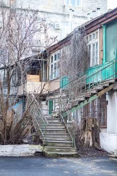 A close up of a stone building Stock Photos