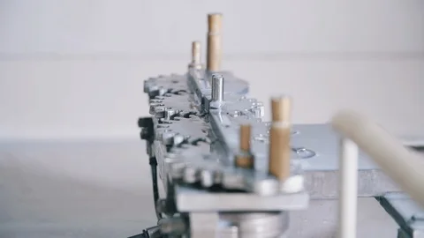 Close up of stone grind machine in ski repair shop Stock Footage 94194179