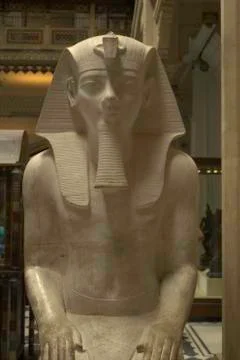 Close up of a stone made sphinx captured in a museum in Jaipur, India Stock Photos