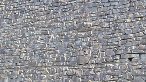 Close up stone masonry texture of medieval wall Video stock 330903300