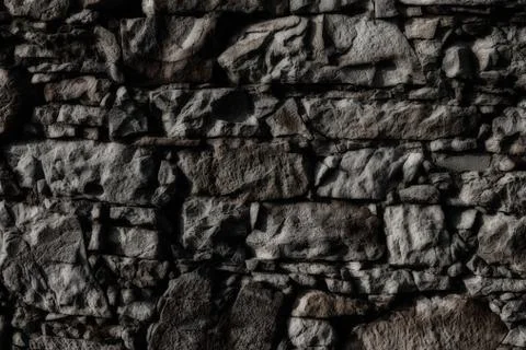 Close up on stone rock background or texture Stockfoto's