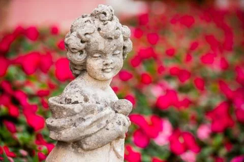 Close up of stone statue Stock Photos