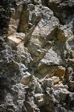 Close-up. Stone wall background with copy space Stock Photos