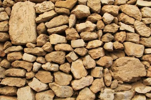 Close up of a Stone Wall Outside the Temple Mount. Stock Photos