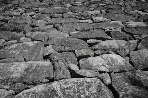 Close up of stone wall Stock Photos